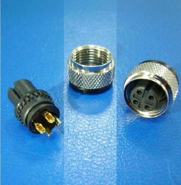 M12 4Pin Female connector with Anti-vibration detent