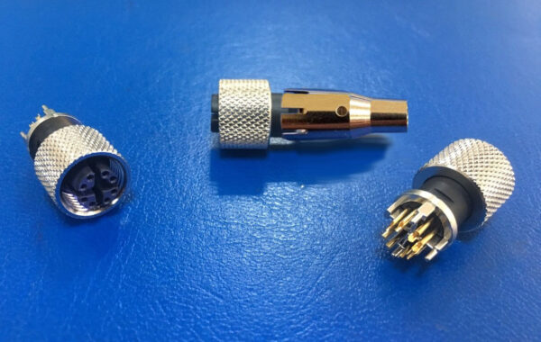 M12 X-code 8Pin Female Connector with Ferrule